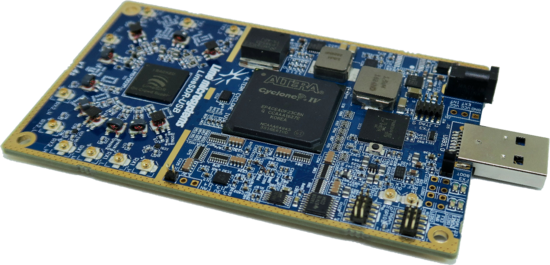 LimeSDR-USB with USB Type A plug