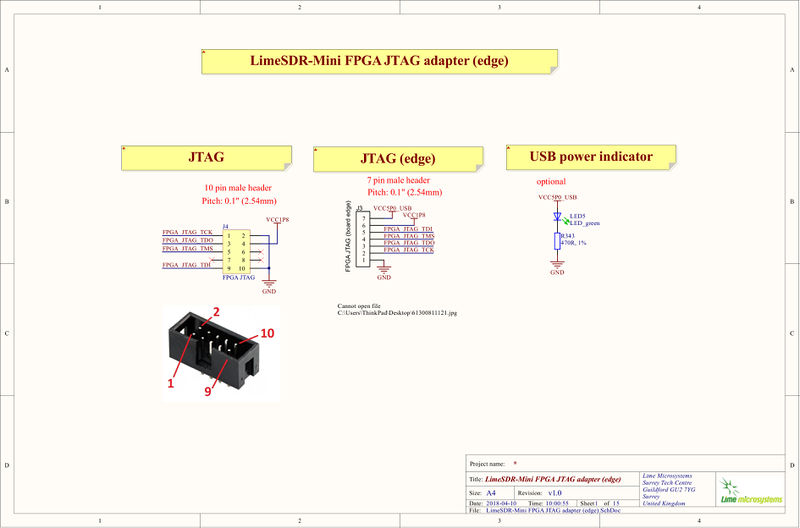 File:LimeSDR-Mini FPGA JTAG adapter (edge).jpg